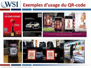 Exemples d’usage du QR-code
 