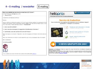 4 – E-mailing  / newsletter E-mailing 