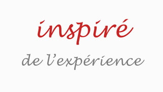 inspiré
de l’expérience