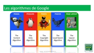 www. socialmediaclub.tn
Les algorithmes de Google
 