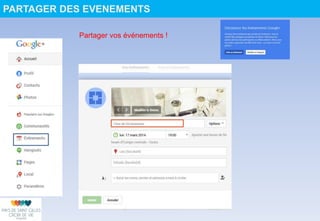 PARTAGER DES EVENEMENTS
Partager vos événements !
 