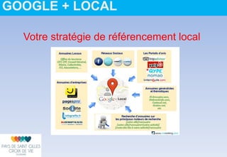 Votre stratégie de référencement local
GOOGLE + LOCAL
 