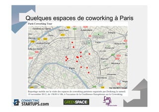 Quelques espaces de coworking à Paris
 