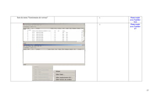 Item de menu "Gestionnaire de verrous"   o    Point traité
                                             avec l'atelier
                                                 T13
                                         o    Point traité
                                             avec l'atelier
                                                  T7




                                                              37
 
