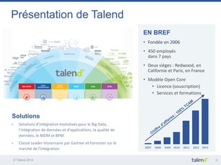 Atelier Talend -  Forum MDM Micropole 2014 -  Du MDM client à la customer data platform