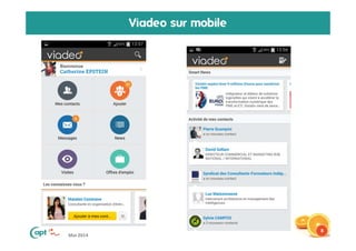Mai 2014
Viadeo sur mobile
8
 