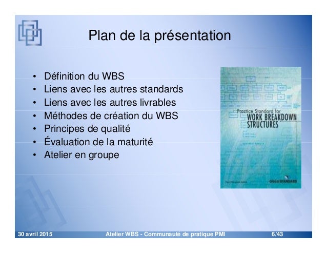 Atelier sur le WBS (Work Breakdown Structure) - L’outil