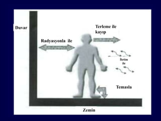 Duvar                             Terleme ile
                                  kayıp
        Radyasyonla ile



                                                İletim
                                                  ile




                                            Temasla




                          Zemin
                                                         46
 