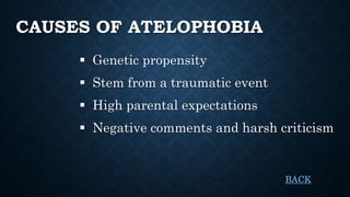 Atelophobia Fear of Imperfection | PPTX