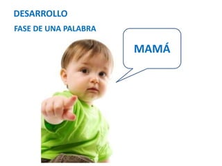 DESARROLLO 
FASE DE UNA PALABRA 
MAMÁ 
 