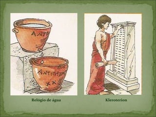 Relógio de água   Kleroterion
 