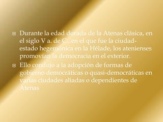 Atenas y la historia de la democracia | PPTX