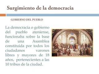 Atenas y la historia de la democracia | PPTX