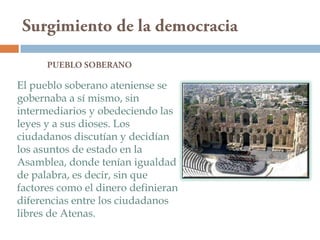 Atenas y la historia de la democracia | PPTX