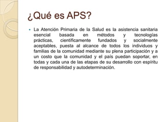 Atención primaria de salud | PPTX