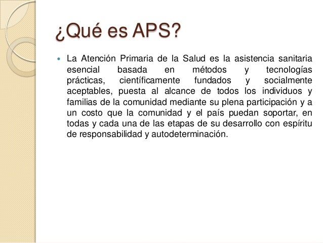 Atención primaria de salud