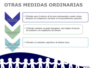 OTRAS MEDIDAS ORDINARIAS
 