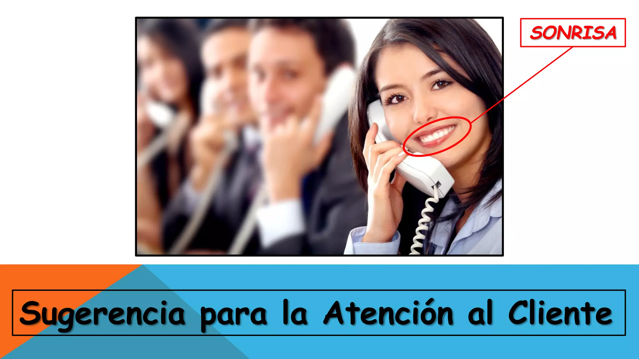 Sugerencia para la Atención al Cliente
SONRISA
 