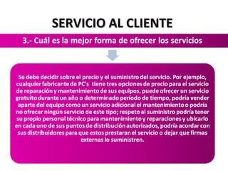 SERVICIO AL CLIENTESERVICIO AL CLIENTE
 