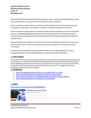 Atención al cliente | DOC