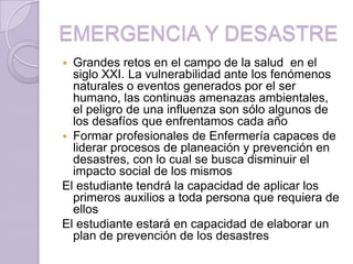 Atencion de enfermeria en emergencia y desastre clase 2 | PPTX