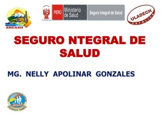 SEGURO NTEGRAL DE
SALUD
MG. NELLY APOLINAR GONZALES
 
