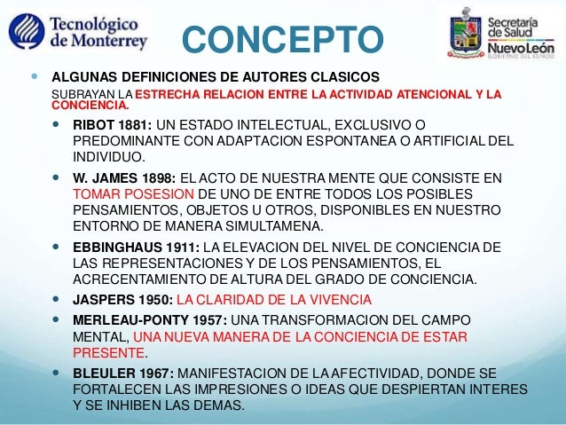 PSICOPATOLOGIA DE LA ATENCION