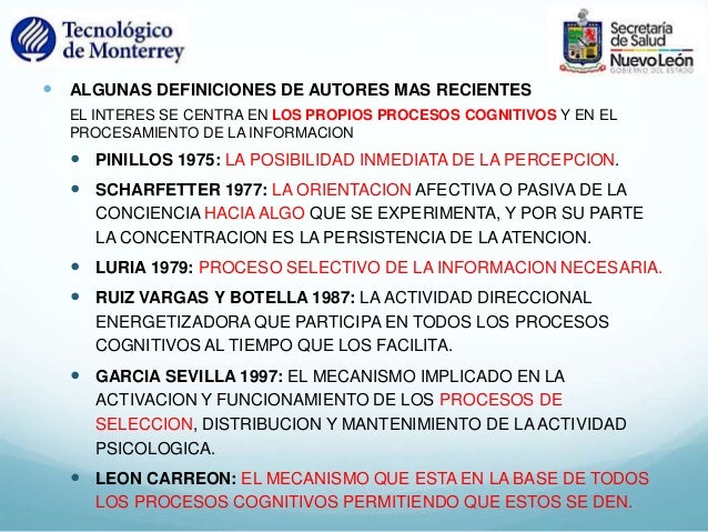 PSICOPATOLOGIA DE LA ATENCION