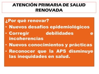 ATENCION PRIMARIA EN SALUD. PROMOCION DE LA SALUD | PDF | Healthcare ...