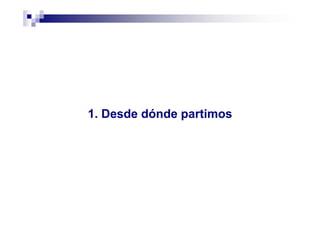 1. Desde dónde partimos
 