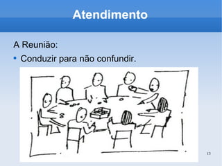 Atendimento A Reunião: Conduzir para não confundir. 