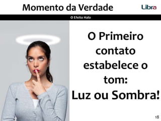 18
Momento da Verdade
O Efeito Halo
O Primeiro
contato
estabelece o
tom:
Luz ou Sombra!
 