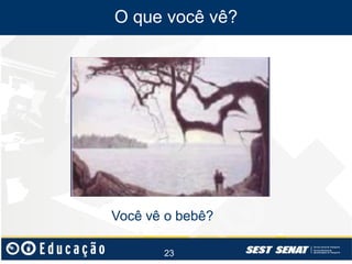 O que você vê?

Você vê o bebê?
23

 