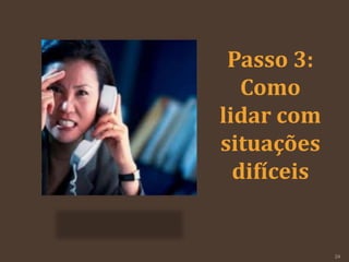 Passo 3:
Como
lidar com
situações
difíceis
24
 