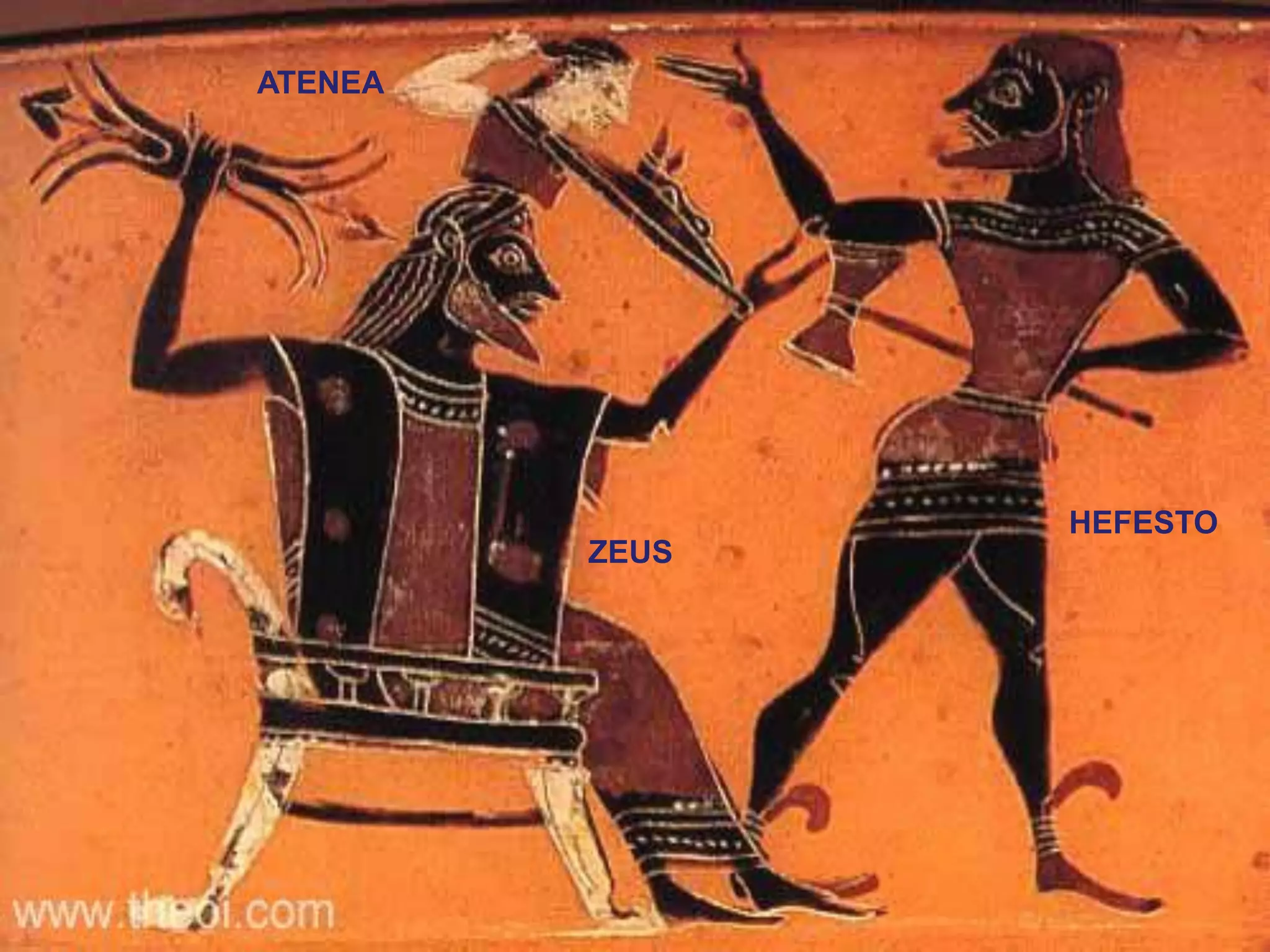 ZEUS
ATENEA
HEFESTO
 