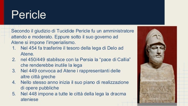 Fu A Capo Della Lega Di Delo Atene, la Lega di Delo, Pericle