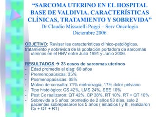 Ateneo 2010 sarcoma uterino.ppt