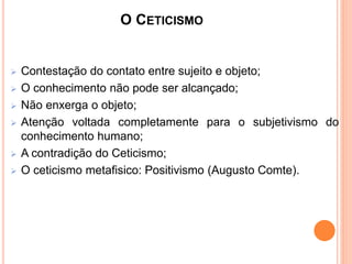 A teoria do conhecimento | PPTX
