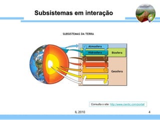 Subsistemas em interação




                      Consulta o site: http://www.cientic.com/portal/

            IL 2010   ...