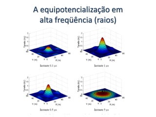 A equipotencialização em
alta freqüência (raios)
 