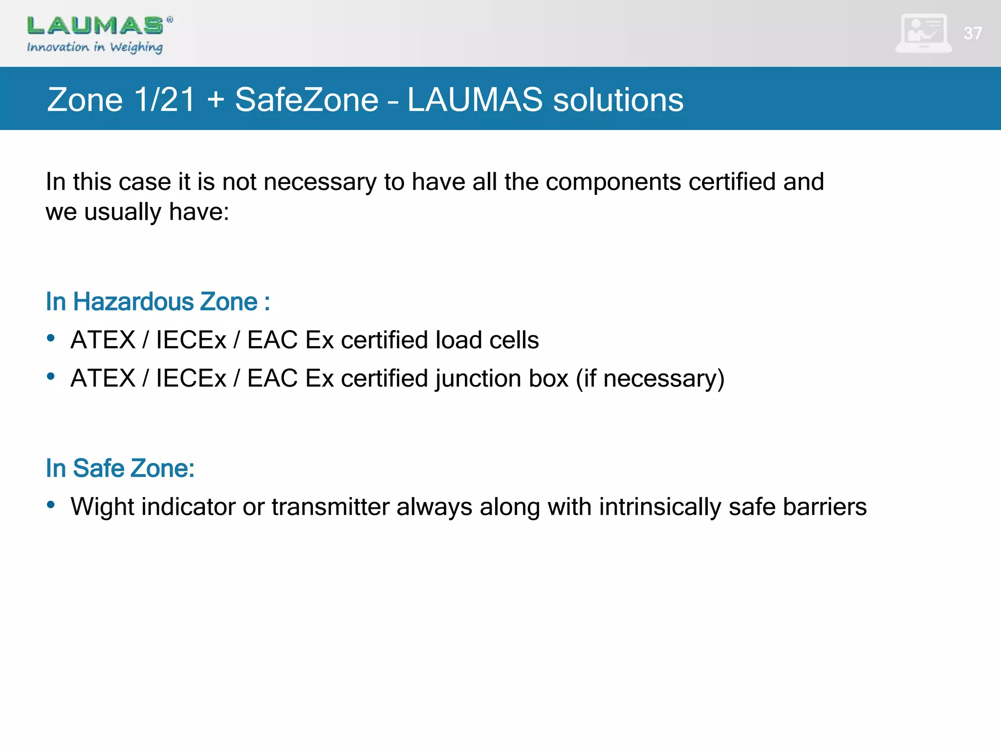 Weighing in a hazardous area (ATEX, IECEx, EAC Ex TR CU 012) | PPTX