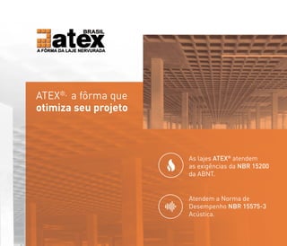 Catálogo da Atex, a forma da laje