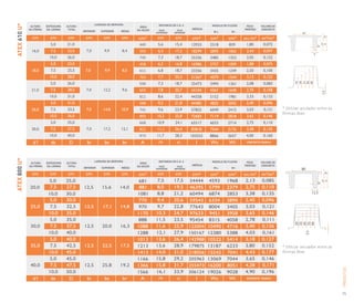 Catálogo da Atex, a forma da laje