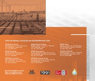 Catálogo da Atex, a forma da laje