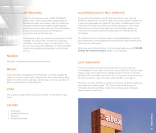 Catálogo da Atex, a forma da laje