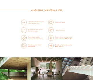 Catálogo da Atex, a forma da laje