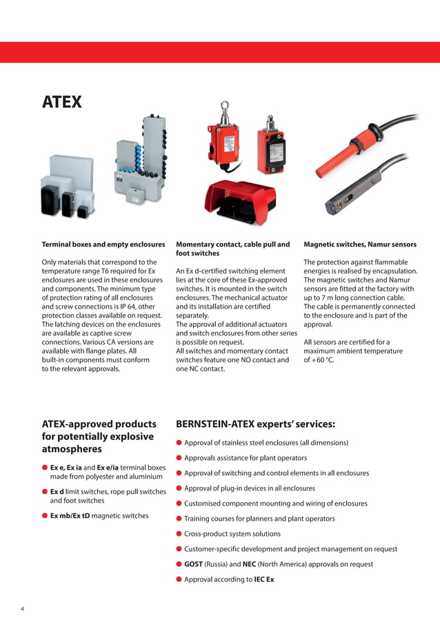 Bernstein Inductive Proximity Sensors, Capacitive Sensors, Ultrasonic ...