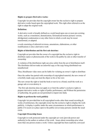 A TEXTBOOK OF INTELLECTUAL ROPERTY RIGHTS | DOC