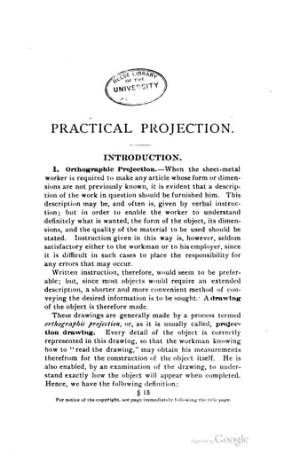 A textbook on sheet metal pattern drafting volume 2 1901