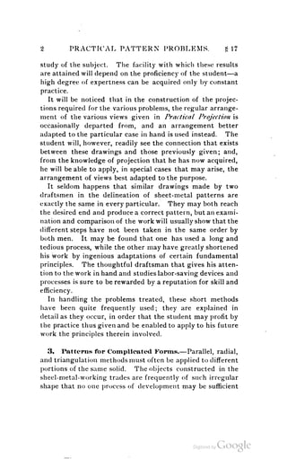 A textbook on sheet metal pattern drafting volume 2 1901